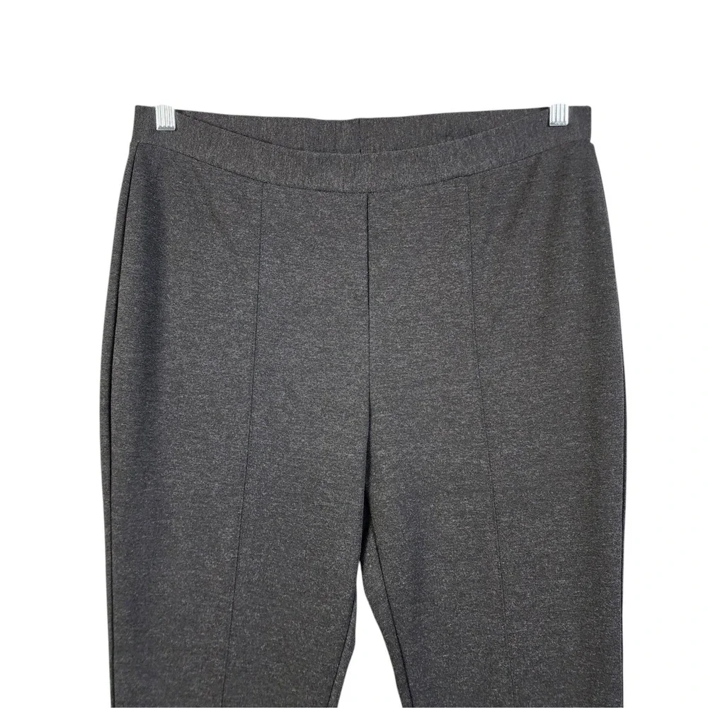 Chicos So Slimming Womens Charcoal Gray Ponte‎ Leggings Size XL Tummy Control